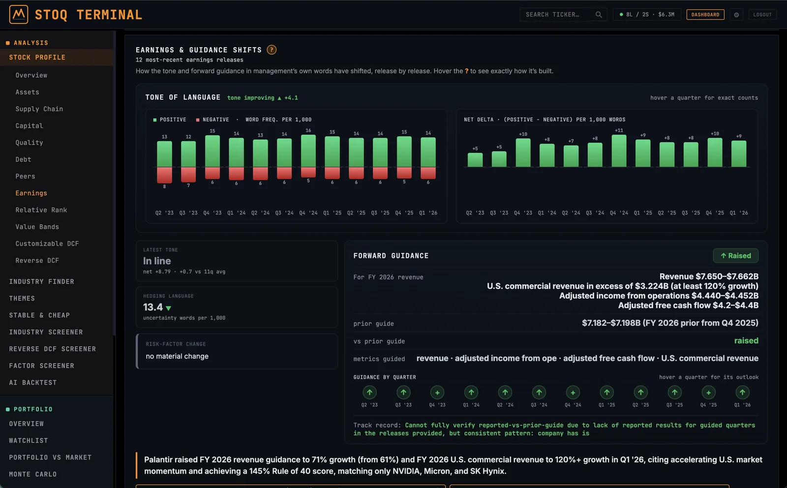 STOQ Stock Profile — Earnings